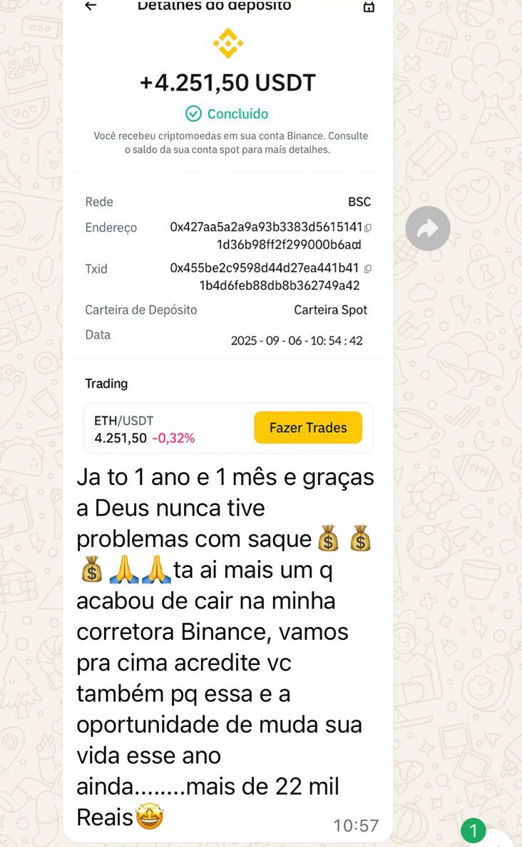 Depósito Binance